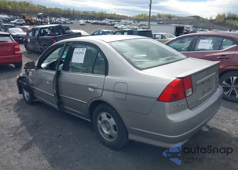 2004 Honda Civic Hybrid z USA, uszkodzony, nr VIN JHMES96604S016241
